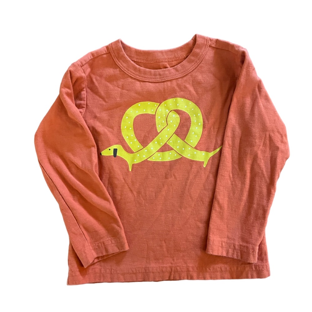 Tea Collection 12-18M Pretzel Dog Long Sleeve Tshirt